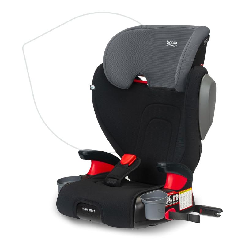 Britax Highpoint Backless Belt-Positioning Booster Seat, SafeWash Black ...